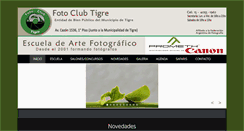 Desktop Screenshot of fotoclubtigre.com.ar