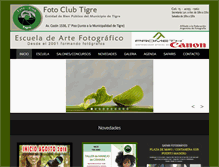 Tablet Screenshot of fotoclubtigre.com.ar